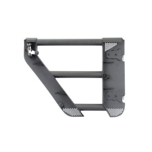 Jeep Wrangler JLU Door Replacements - Rear - Go Rhino - Trailline Tube Doors - Black textured powder coat - `18-`21